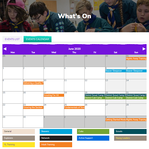 Scout Calendar