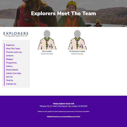 Explorer Scout Meet The Team