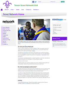 Scout Network Website Page