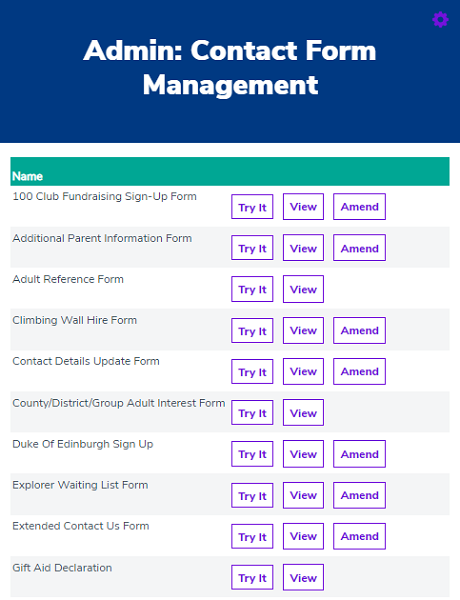 Create Scouting Forms