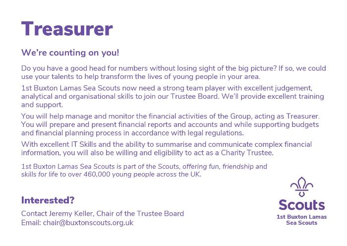 Treasurer Vacancy