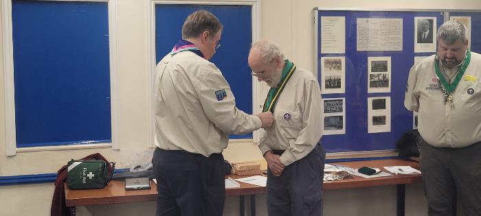 Tony Cracket silver wolf award